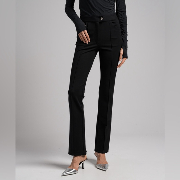 HELMUT LANG Black flared pants Size 2